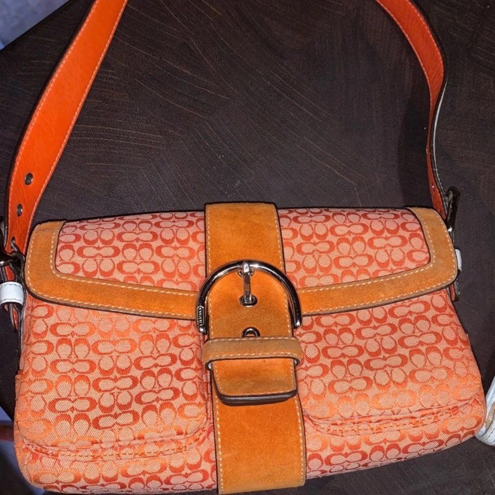 Vintage coach purse and wallet set